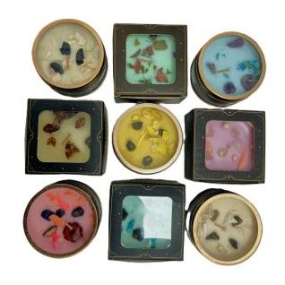 Vela aromatizada Labradorita-AROMA CRYSTAL